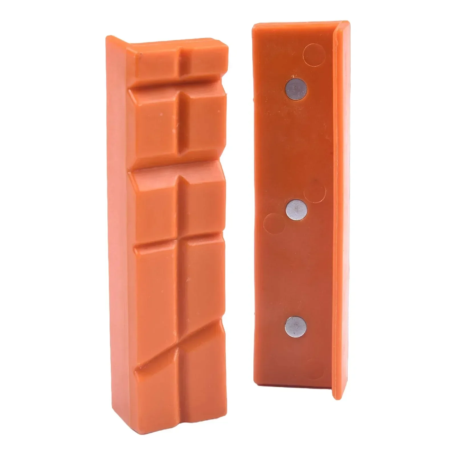 2pcs 4/5/6 Inch Magnetic Soft Pad Jaw Rubber For Metal Vise Bench Machine Tools Wood Metal Plastic Protection Parts