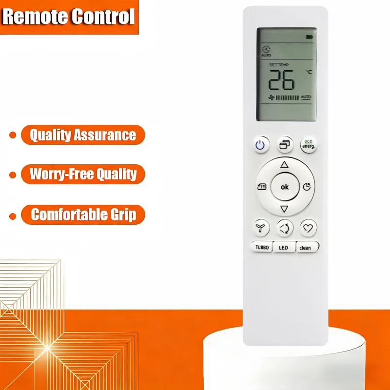 AC A/C Remote Commander Replacement RG10A/BGEF RG10A(B2S)/BGEF Compatible with Midea Carrier System Air Conditioner RG10 Series