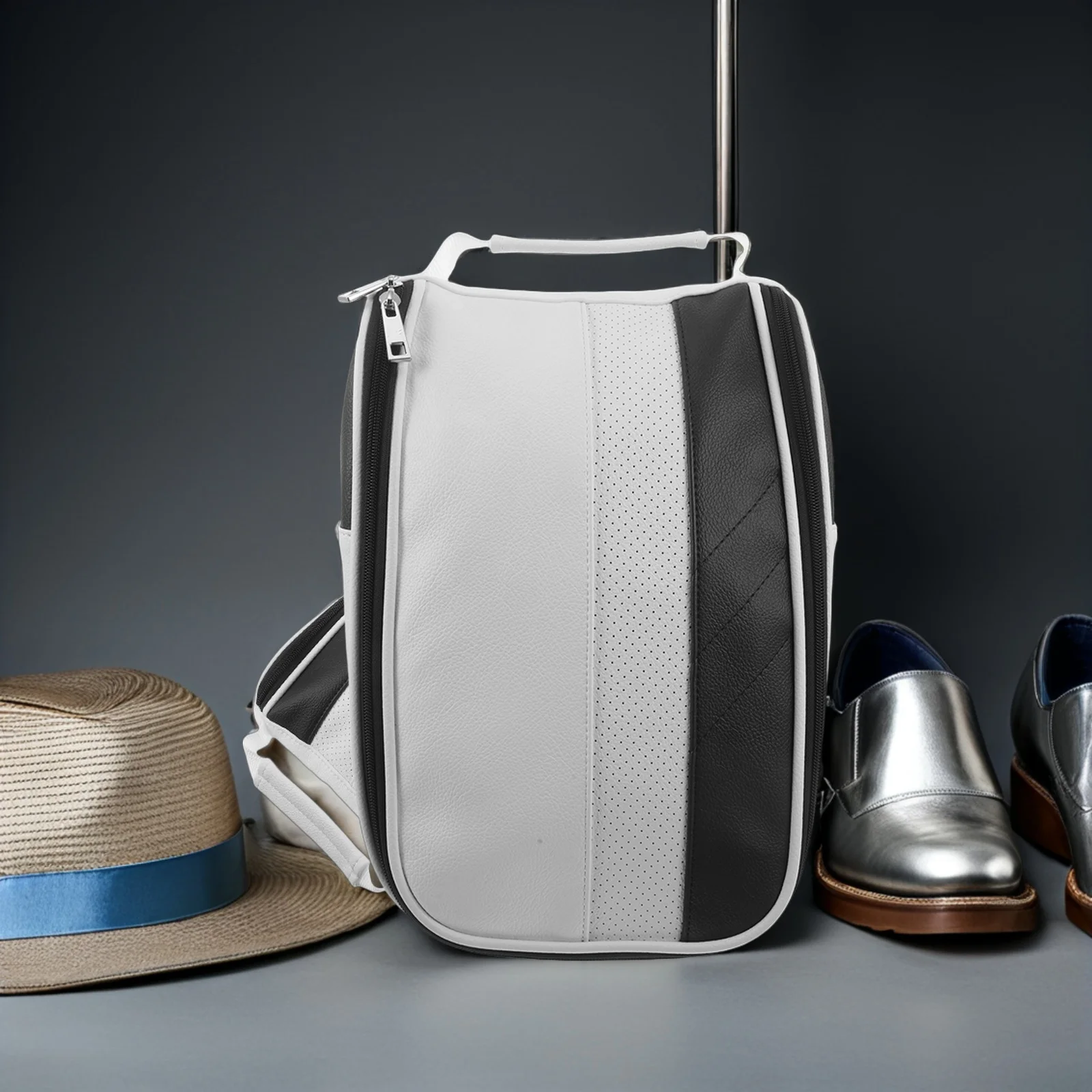 Golf Shoe Bag Waterproof Travel Pouch for Men Women Portable Breathable Athletic Shoe Carrier Outdoor Sports Cleats Spikes