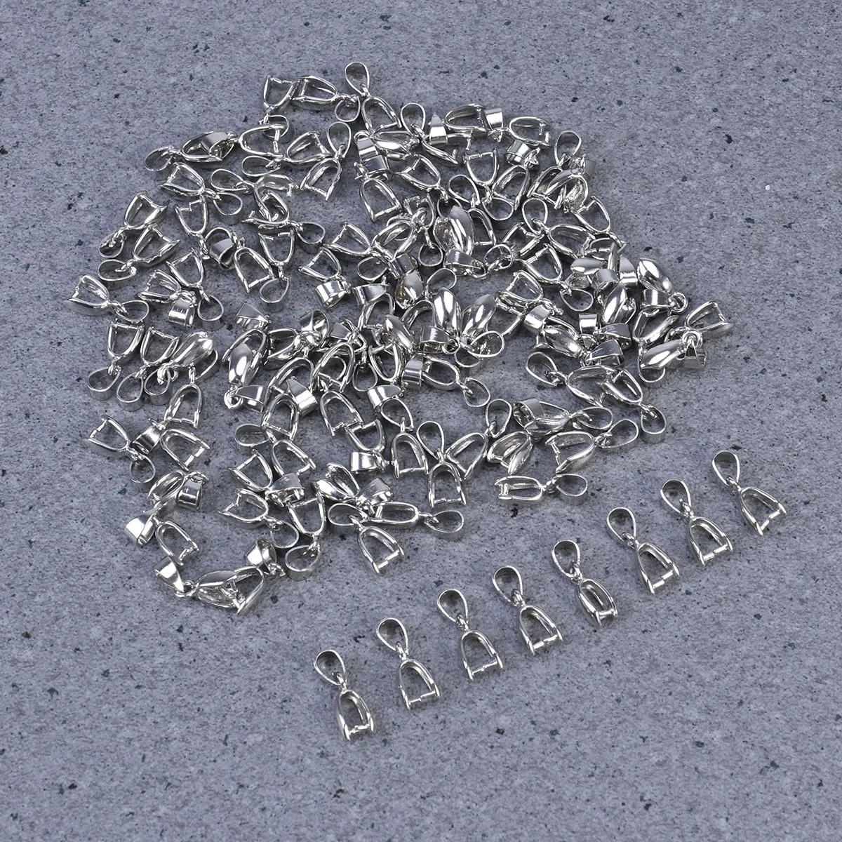 

100 шт., металлический зажим для бусин, 14 мм, серебряные аксессуары для изготовления ювелирных изделий, металлический зажим для бусин, разъем для ювелирных изделий