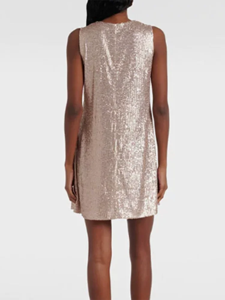 Moda com decote em v grande sem costas cetim maxi vestido elegante senhoras cor sólida magro vestido de banquete verão novo sem mangas rendas até vestidos