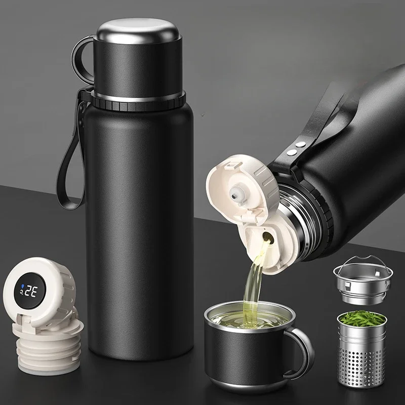 2L Stainless Steel Thermos Bottle for Hot Coffee Vacuum Thermal Water Bottle Insulated Cup Vacuum Flasks Double Wall Travel