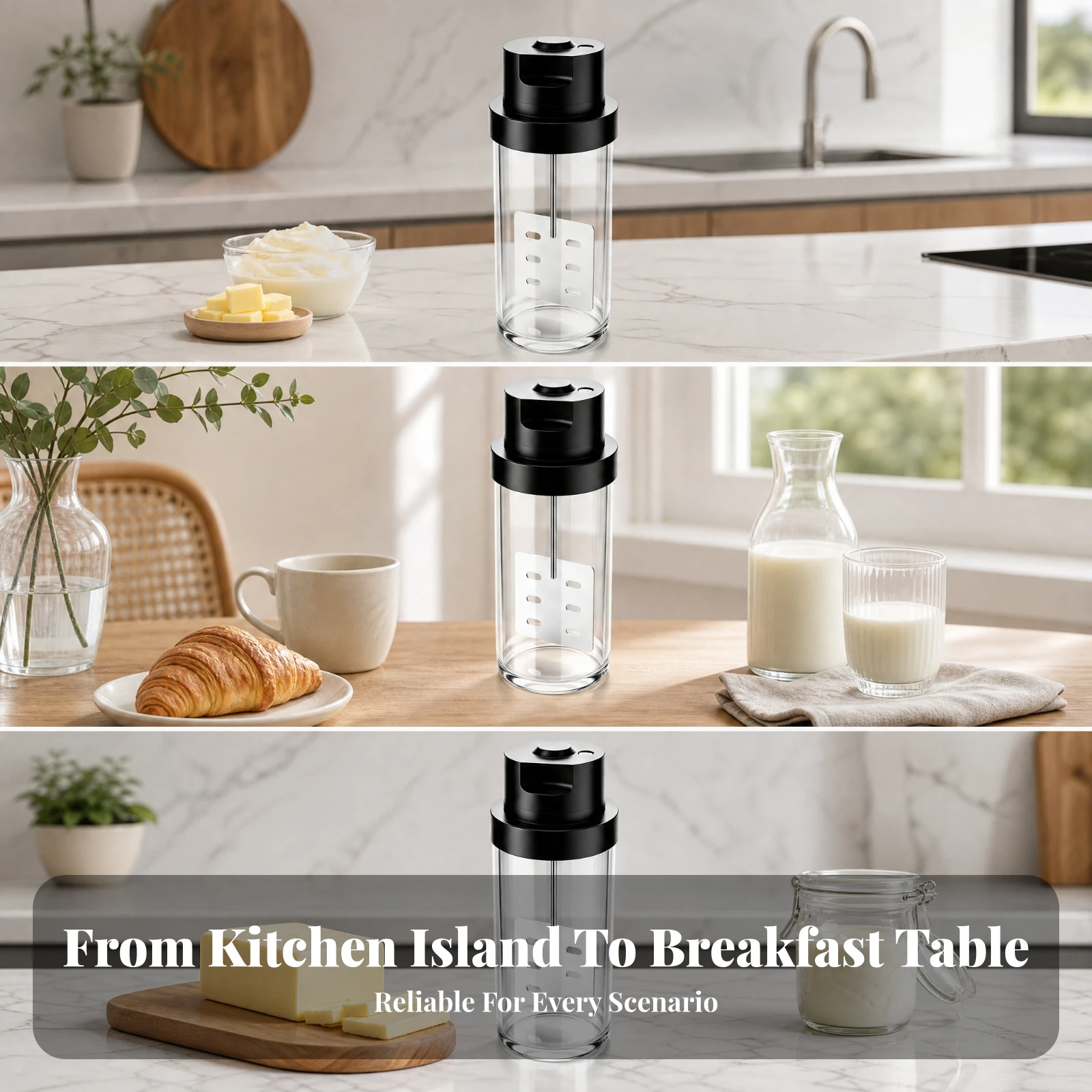 Cream Churner Compact Electric Butter Churn Kitchen Appliance Sealed for Home Cooks, Baking Projects, Fresh Cream Making