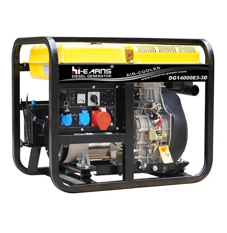 10KVA 12KVA 15KVA 380V 400V Three Phase Equal Power Air Cooled 1105FD Diesel Generator For Sale