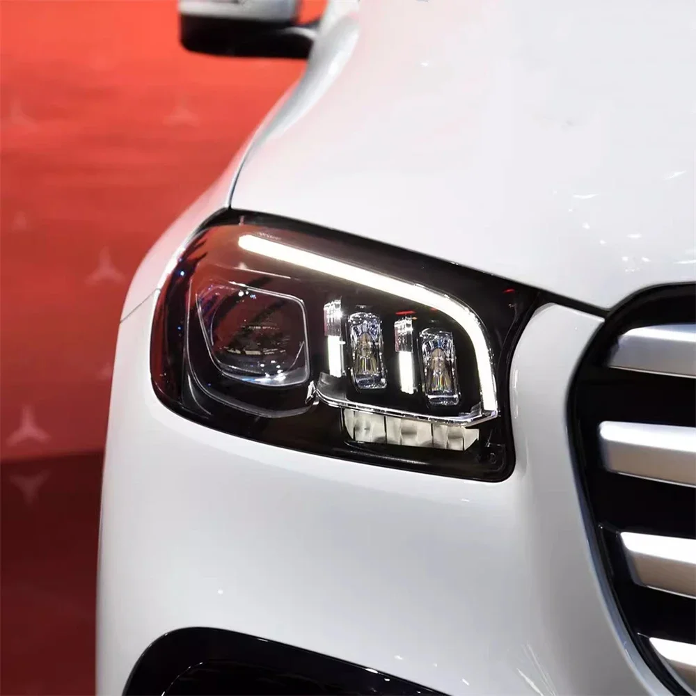 Car led Headlight assembly For 20-24 Mercedes-Benz GLS W167 Low configuration modification and upgrade to high configuration