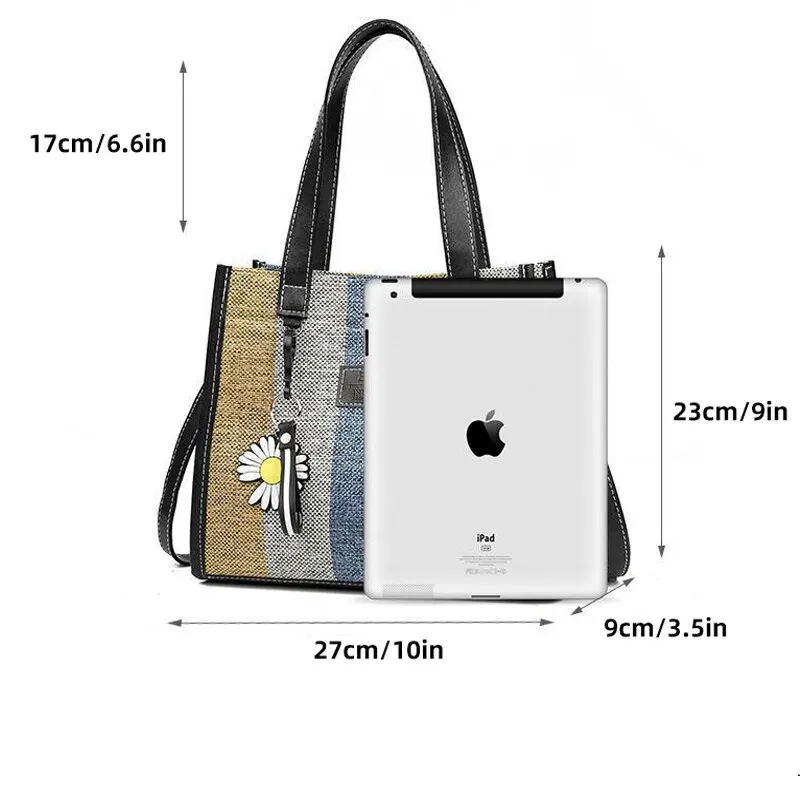 Fashion Messenger Bags For Women Shoulder Ladies Designer Handbag Solid Large Capacity Casual Canvas Shoulder Female Bag