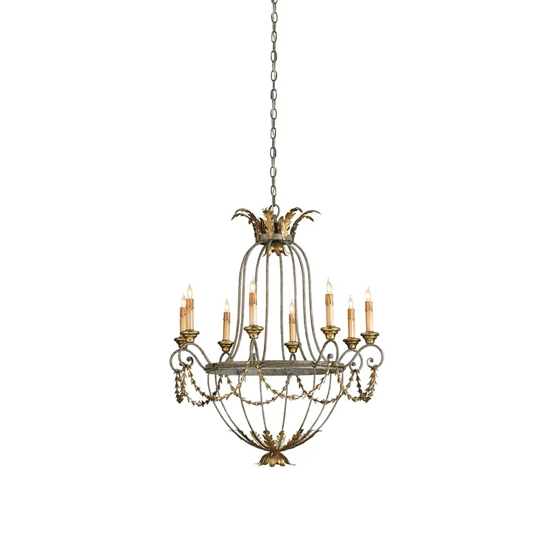 

French, retro, living room, chandelier, atmospheric, American, high Internet celebrity