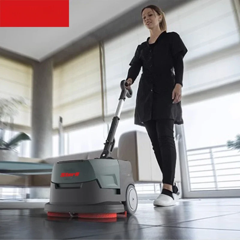 Foldable Household Cleaning Floor Scrubber Small Floor Cleaning Machine Flexible Hand Push Floor Scrubber