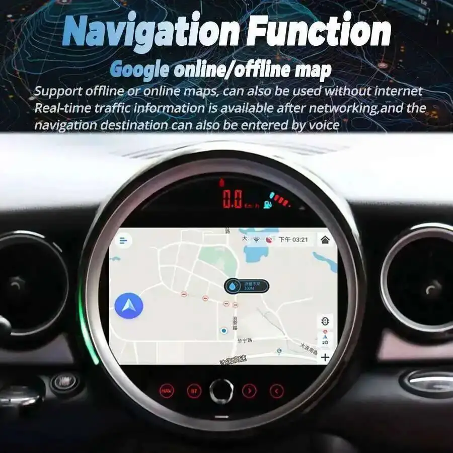 Мультимедийный видеоплеер Navirider DSP Android 14 SIM для BMW Mini Cooper R56 R60 R51 2006-2015 Стерео Bluetooth Carplay 4G