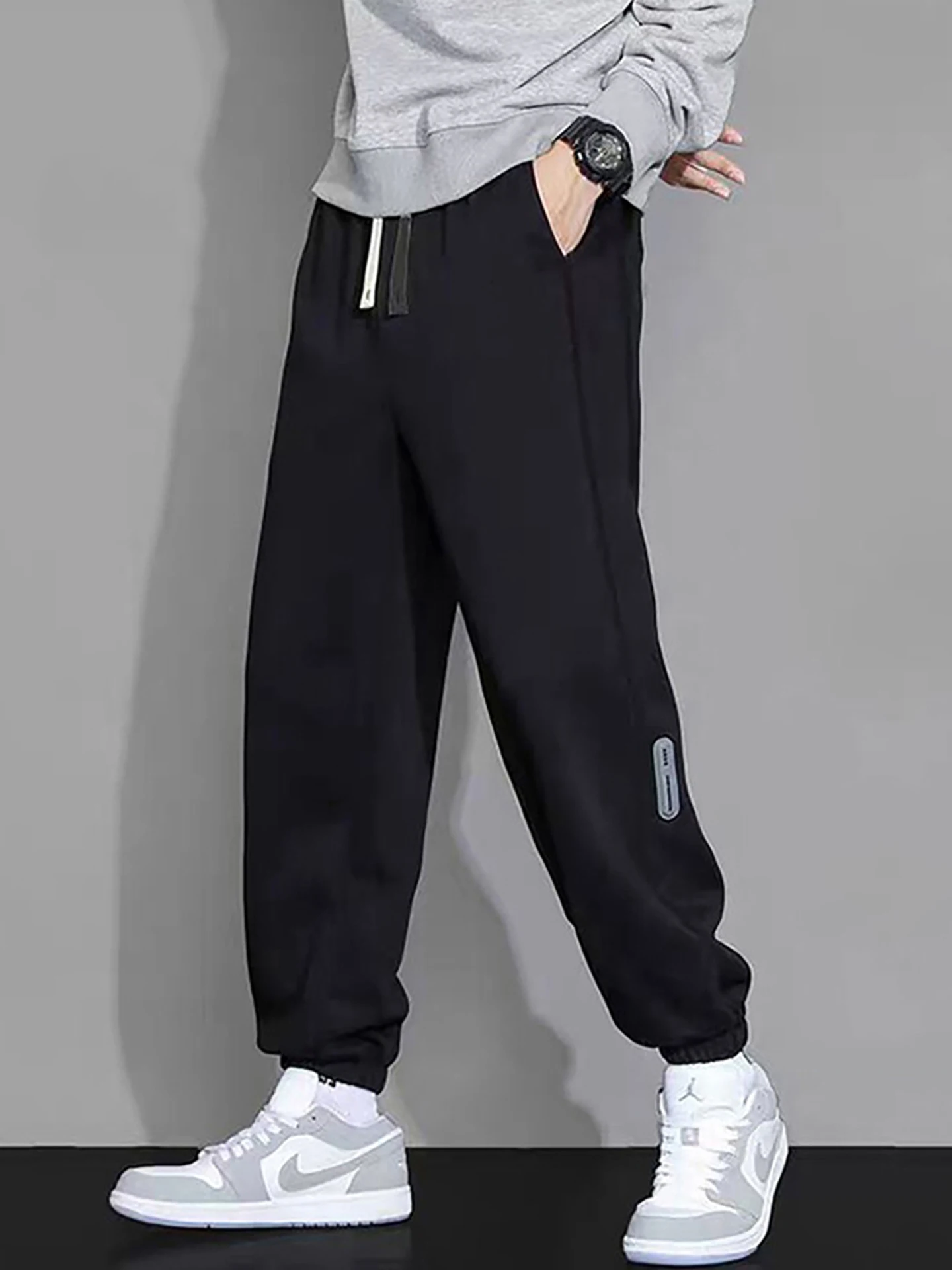 

TUCANO Men's Casual Dstring Sweatpants Spring Autumn Straight Leg Loose Fit Faionable All-Match Breathable Pants