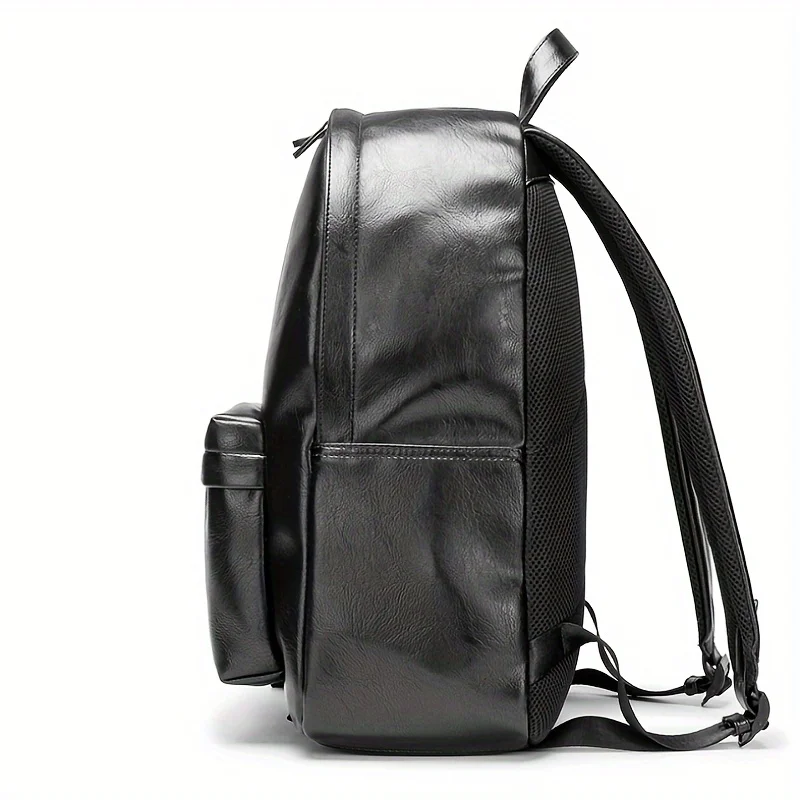 New Design Fashion Men Backpack PU Leather Laptop Backpack Schoolbag Back Bag Pack Male Travel Bags Large