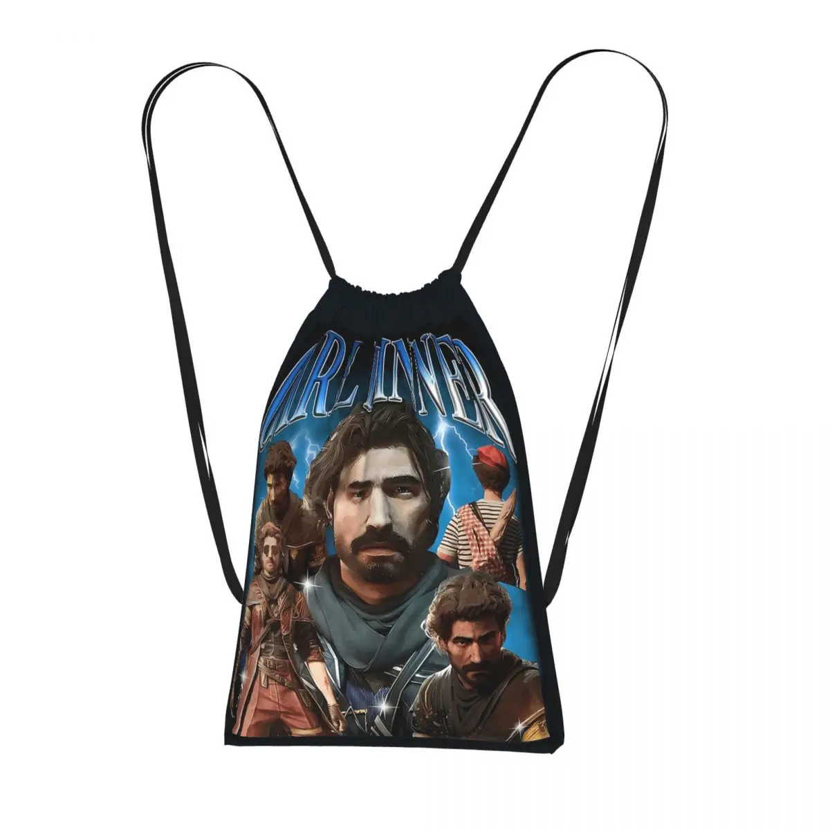 Girl Dinner Gustave Clair Obscur Expedition 33 Drawstring Backpack Sports Gym Bag Portable Travel Drawstring Bag for Men Women