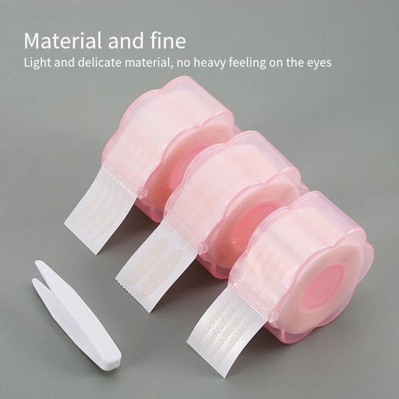 480PCS Women Invisible Double Eyelid Tape Self Adhesive Gauze Ultra Thin/Wide Waterproof Fiber Sticker For Eyelid Tape Free Tool