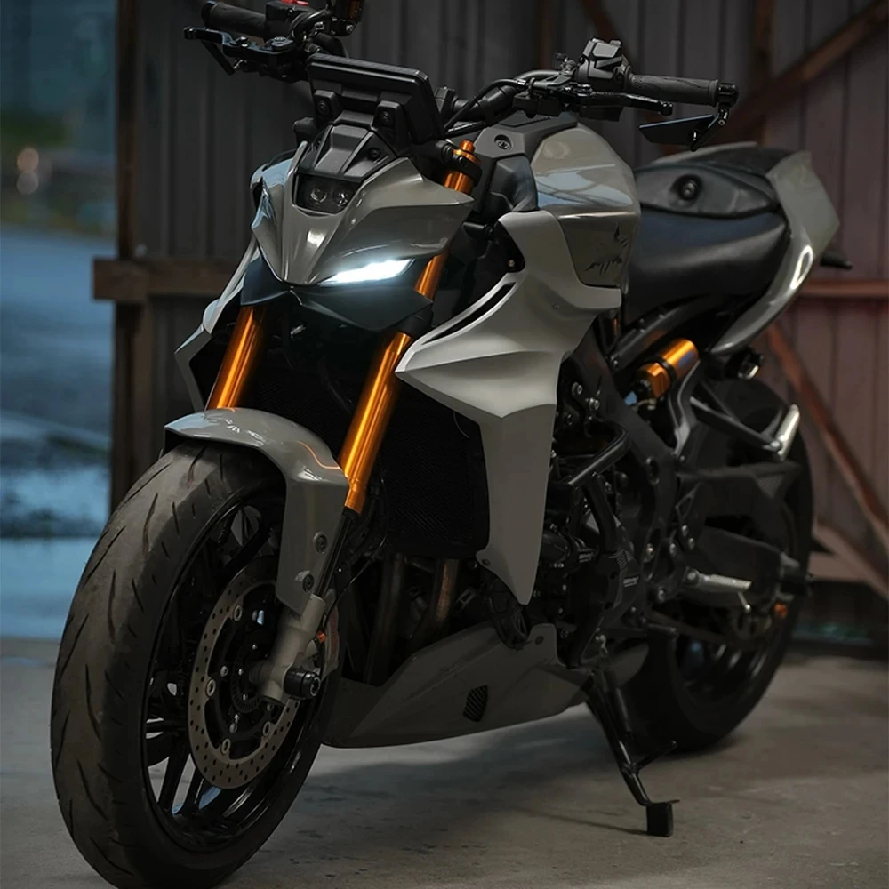 For YAMAHA MT-09/SP 2024-2025 GP WING DOWNFORCE NAKED FRONTAL SPOILERS MT09 2024 2025  Front spoiler Lower spoiler lower lip view 6
