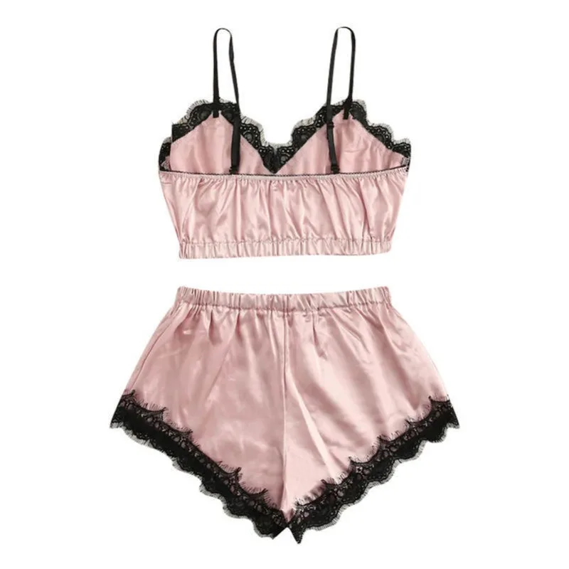 Women's Sexy Lingerie Set Young Married Women's Lace Camisole Shorts Pajamas Women's Sexy Camisole Set Adult Sexy Loungewear