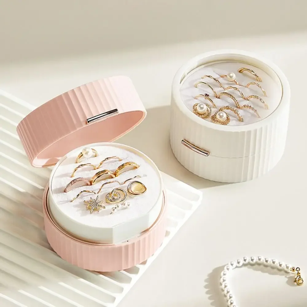 

Fashion Plastic Jewelry Storage Box Large-Capacity Portable Jewelry Display Case High-quality Storage Organizer Wedding