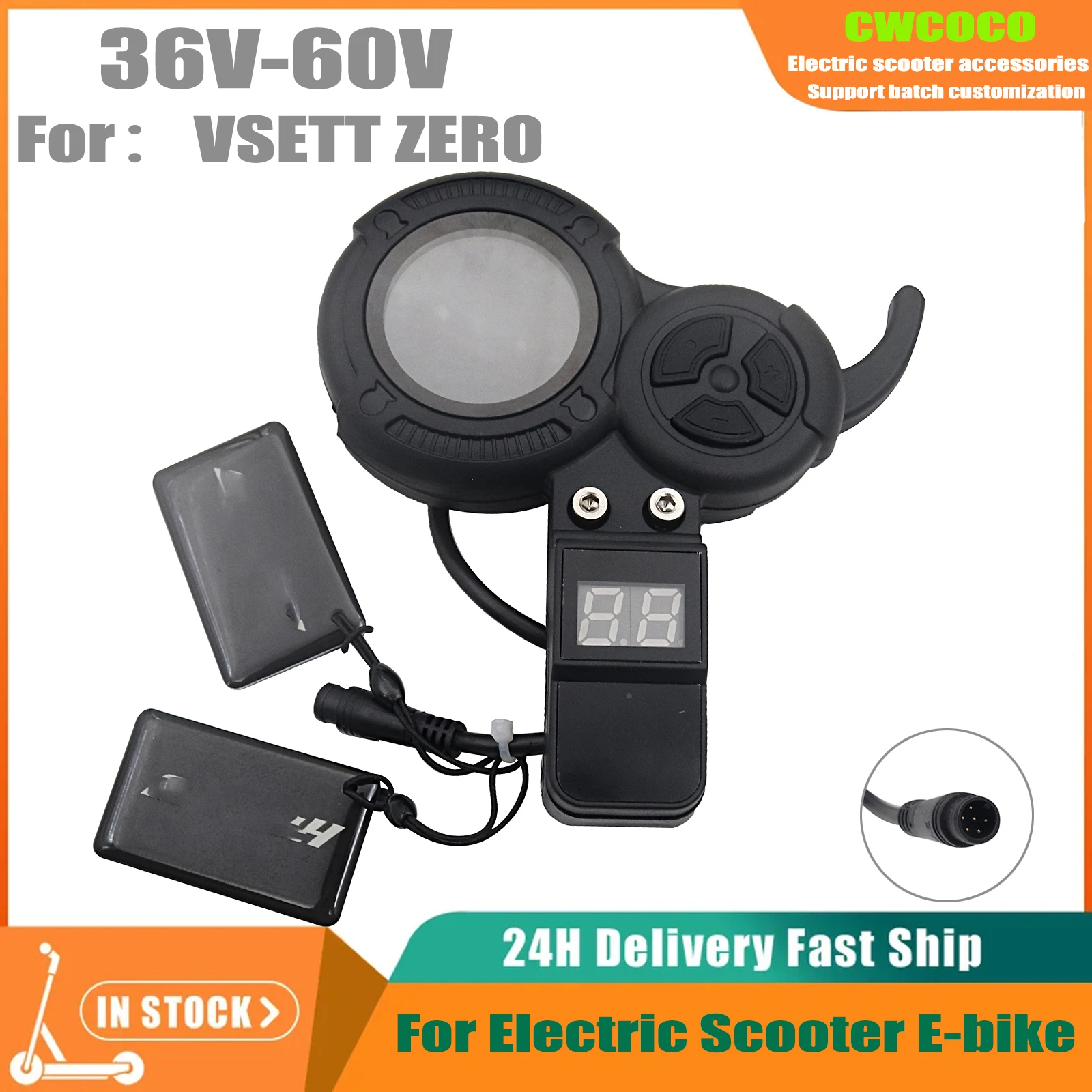 VSETT Throttle & NFC Card for VSETT 8 8+ 9 9+ 10+ 11+ ZERO 8 9 10 8X 10X Z8PRO Electric Scooter Display Trigger LED Accelerator