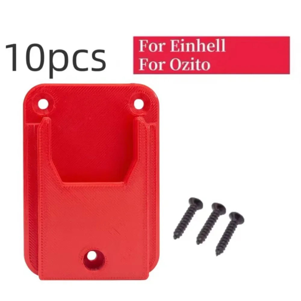 Power Tool Wall Mount para Ozito e Ebershell 18v Ferramenta Suporte Undershelf 10 Pcs