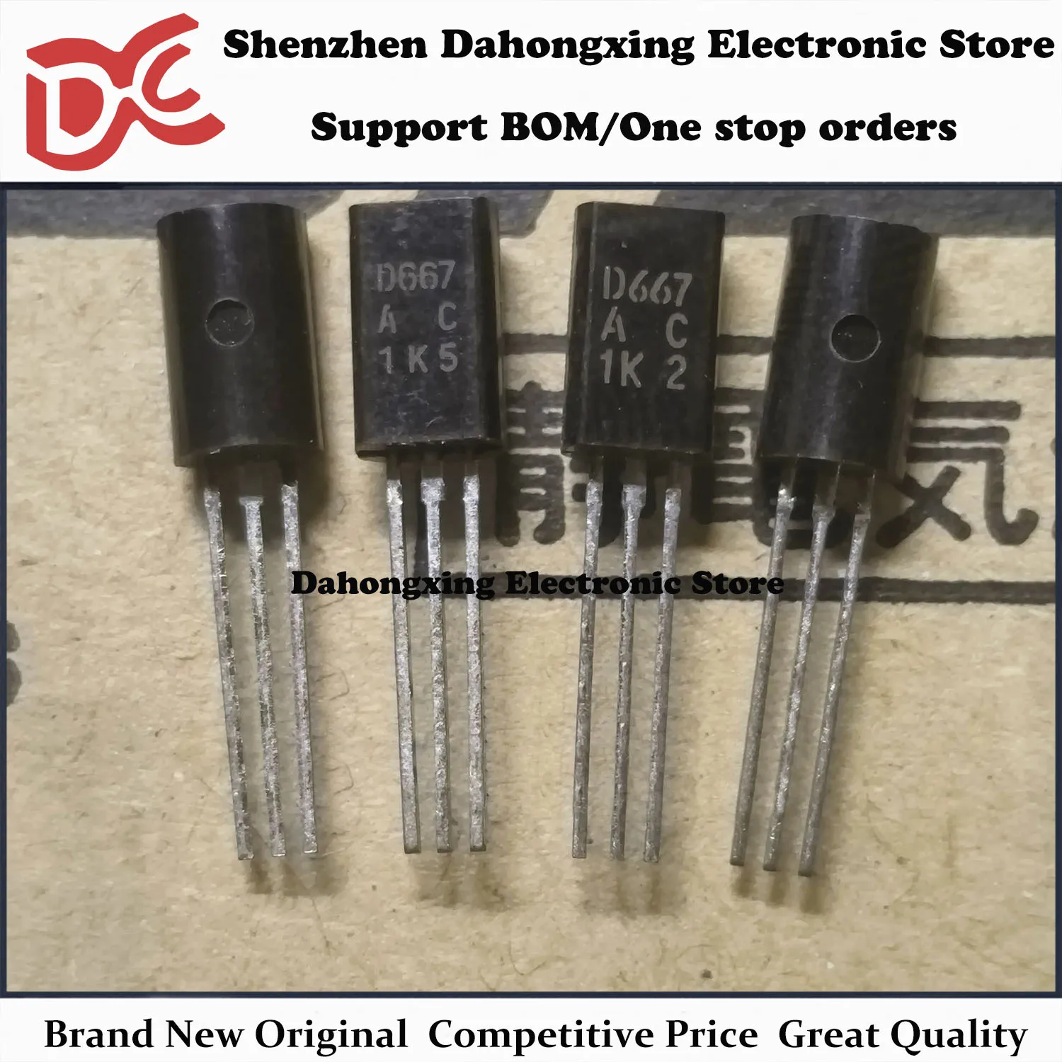 

Новые оригинальные 10 пар транзисторов 2SB647AC B647 2SD667AC D667 TO-92 для аудиоусилителей, электронные компоненты, отличное качество