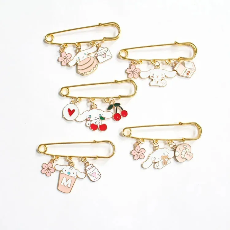 

Miniso brooch female celebrity waist-hugging individual pin fixed clothes temperament anti-exposed button versatile accessories