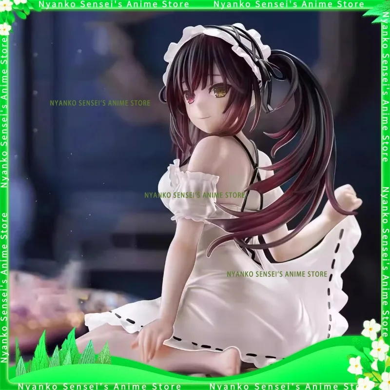 

In Stock DATE A LIVE Tokisaki Kurumi Sitting Posture Souvenir Figure Anime Models Toy Doll Decorative Ornament Collectible