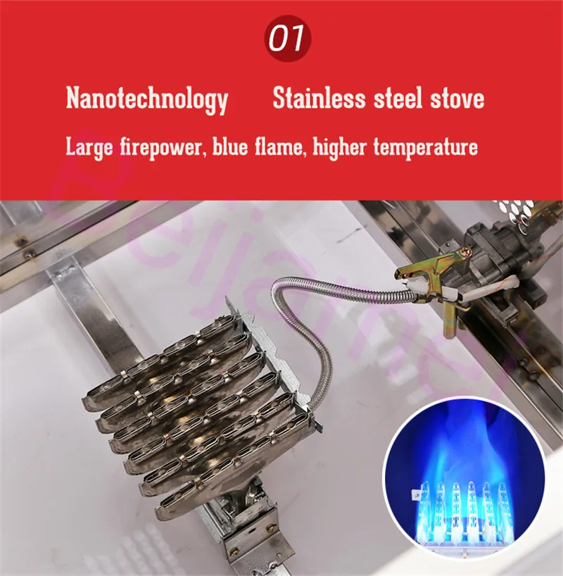 Máquina automática de fazer pipoca comercial 36cm pote esférico cinema milho popper máquinas