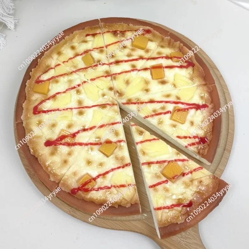 Simulation Pizza, Pizza that can be cut Model, Fake Food, Artificial Bread, Western Restaurant Window Display Samples, 7/9 inche