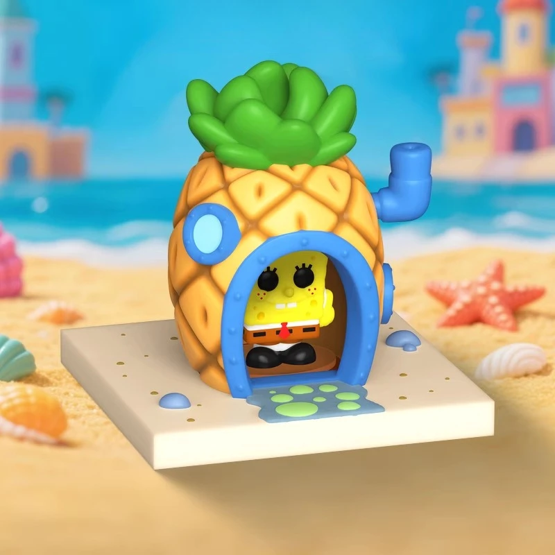 

Genuine Edition FUNKO POP SpongeBob's Pineapple House Anime Action Desktop Decoration Ornament Model Toys Collectible Model