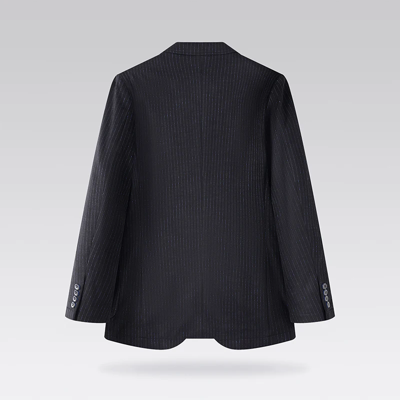 

Busin повседневный мужской костюм 2024, весенний новый удобный костюм в тонкую полоску с текстурой, весна-осень, универсальный мужской повседневный костюм