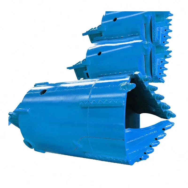 Bauer Soilmec Open Type Body Earth Drill Tools Construction Rig with Bullet Teeth Open Type Drilling Bucket Machinery Parts