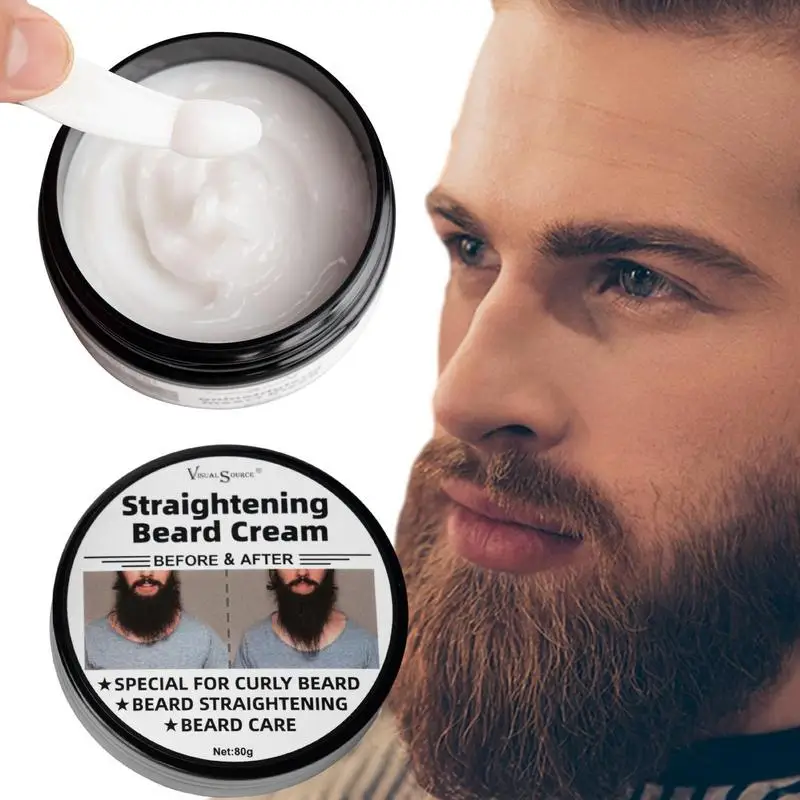 Crème adoucissante pour barbe, 80g, crème coiffante universelle pour moustache