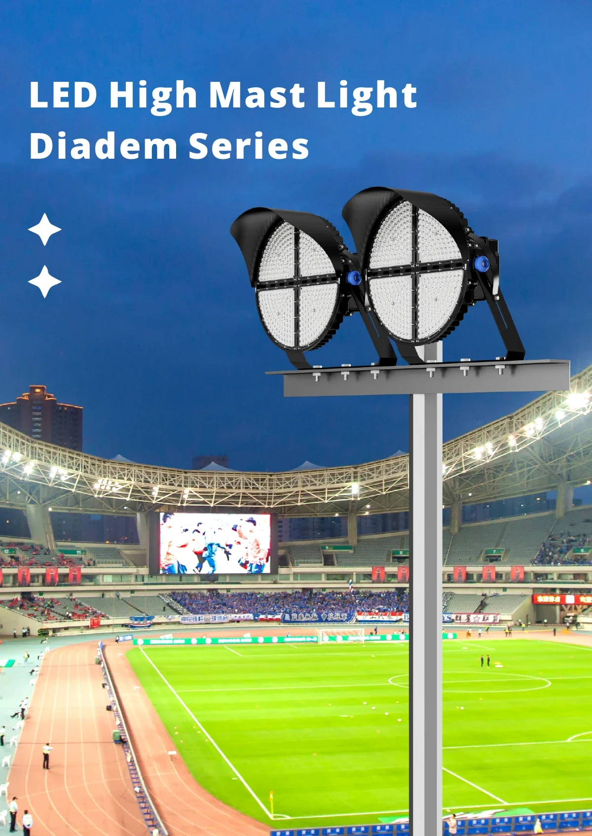 Lampu Sorot taman luar ruangan hemat energi lampu terowongan stadion olahraga tahan air Ip67 600w 800w 1000w 1500w lampu sorot Led