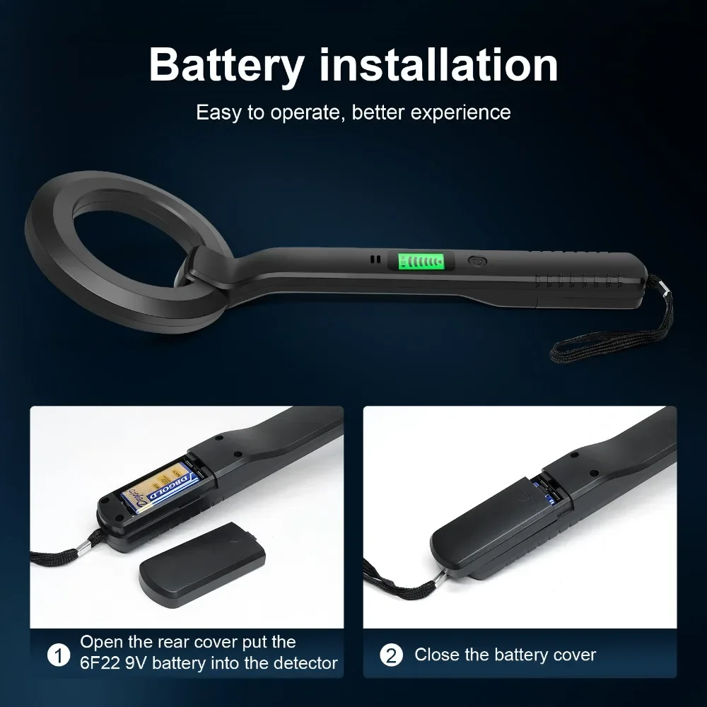 Handheld Metal Detector with Alarm Coil for Gold And Silver Treasure Hunting Metal Detecting Tool