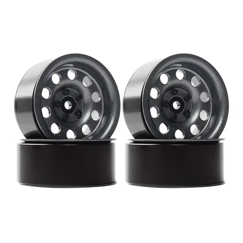 4개 메탈 2.2인치 비드락 휠 림 1/10 RC 크롤러용 Axial SCX10 RR10 90053 AX10 Wraith 90056 90045 90048