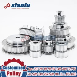 Professional Customization Synchronous Wheel Timing pulley 2GT 2M 3M 5M 8M 14M 20M T2.5 T5 T10 S2M S3M S5M S8M MXL XL L AT5 AT10