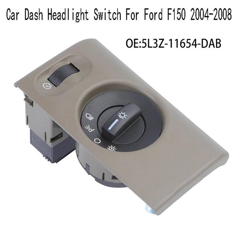 

Car Dash Headlight Switch Turn Signal Dimmer Fog Light Control Switch For Ford F-150 2004-2008 5L3Z11654DAB