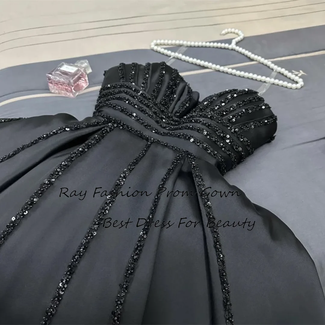 Ray Fashion A Line Evening Dress Sexy Sweetheart With Sleeveless With Sequins Customize For Women Formal Occasion فساتين سهرة