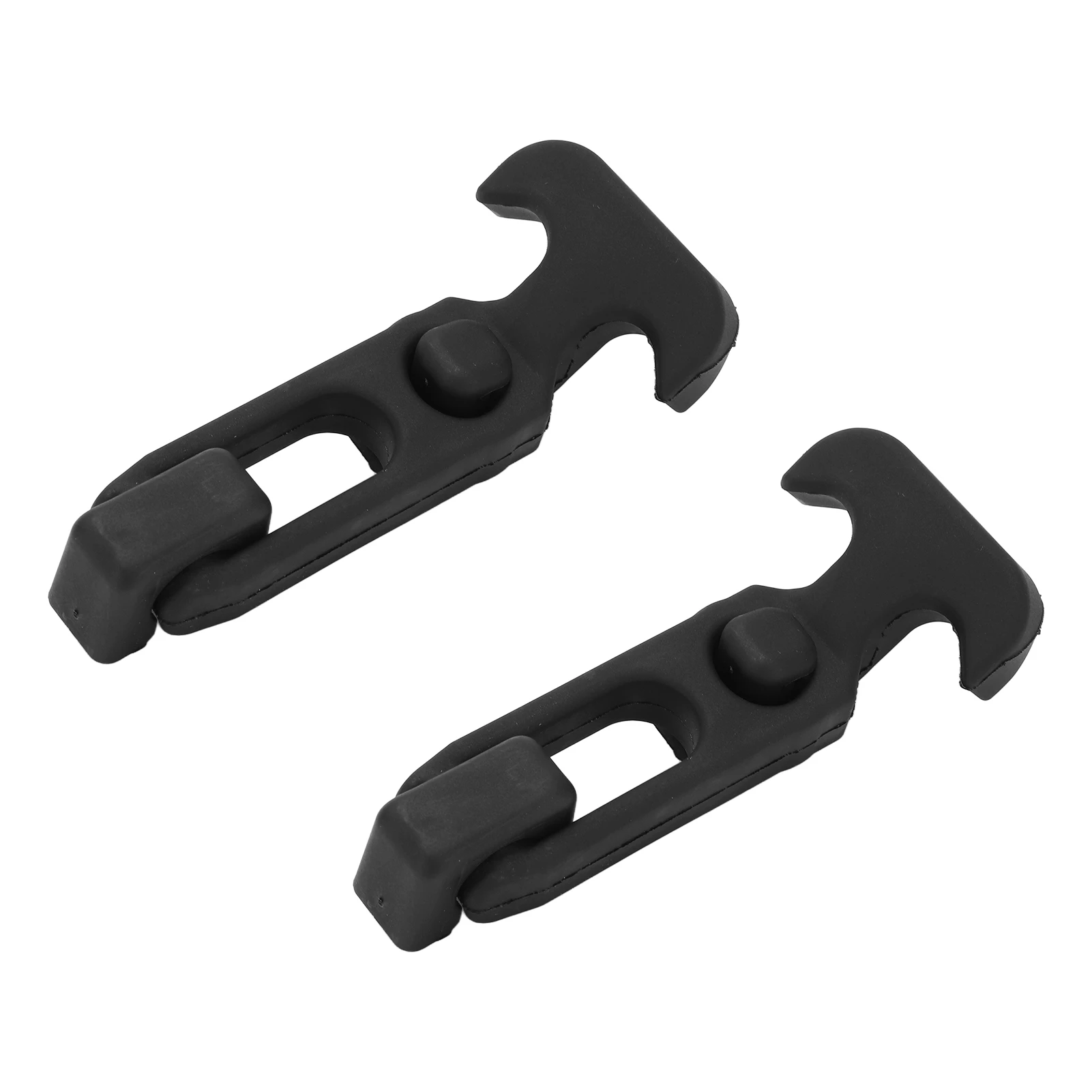2Pcs Rubber Hood Catch T Handle Elastic Hasp Flexible Draw Latches with Screws for Toolbox