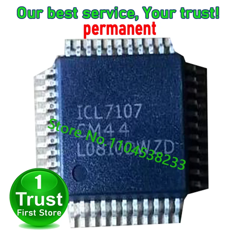 ICL7107 ICL7107CM44 QFP44 5PCS/LOT ICL7107CP CPLZ DIP40   Trust First   in stock