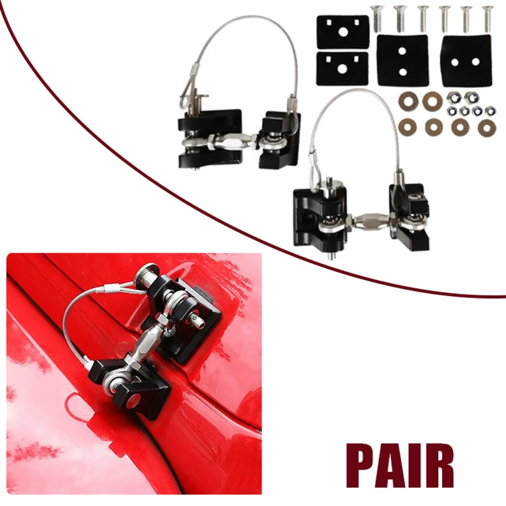 

Fits 1997-2006 2007-2018 Jeep Wrangler TJ Lock Hood Catch Latch Locking kits