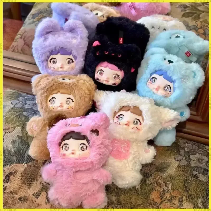 Nommi Lovelineless Never Ends Series Vinyl Face Plüsch Blind Box Schlüsselanhänger Niedliche Puppe Geldbörse Charm für Mädchen Sammlerstück Geschenkspielzeug