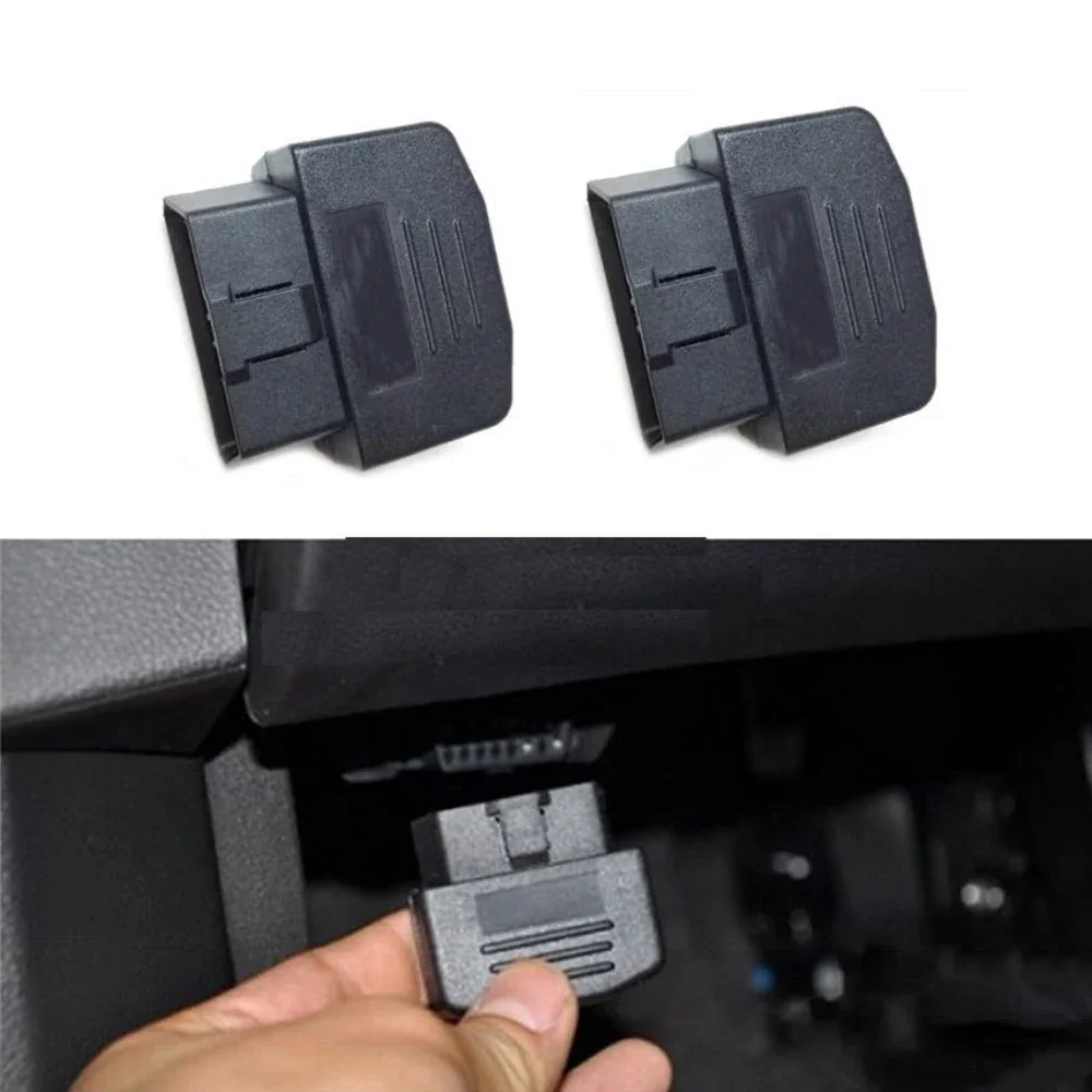 1Pc Portable 16 Pin Male Cable OBD2 Connector Adapter Terminal Diagnostic Tool Automotive Vehicle Interior Universal Accessories