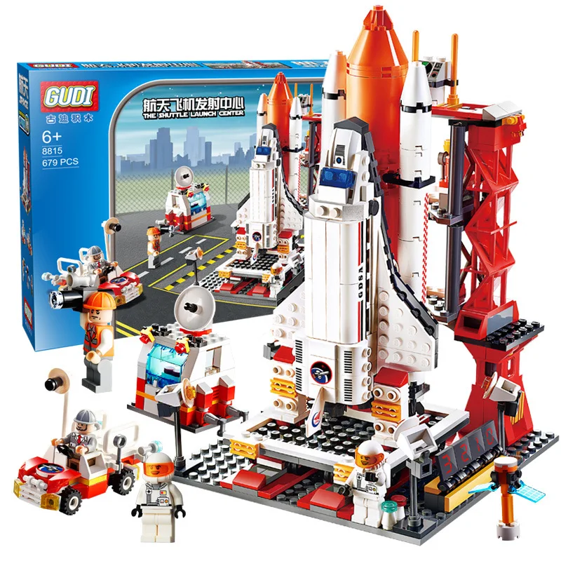 

New City Spaceport Space The Shuttle Launch Center 679pcs Bricks Building Block Toys For Children City Christmas Gifts