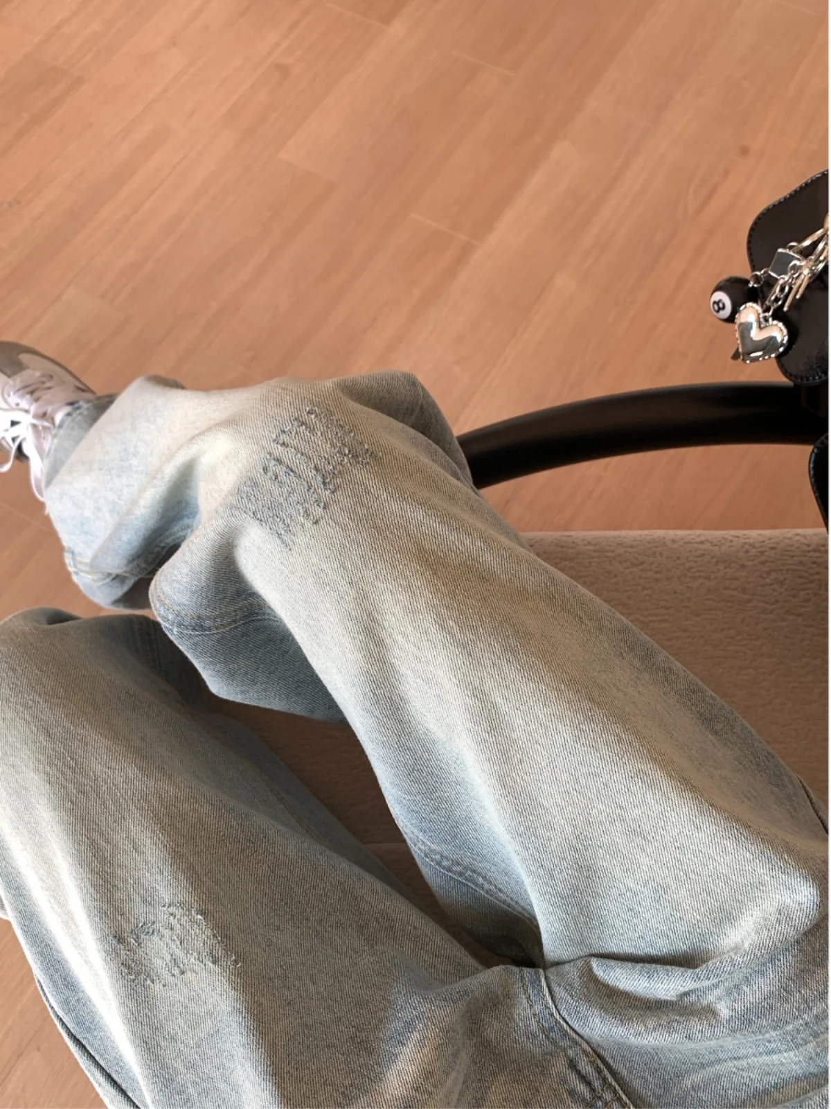 

Jeans Femme Curvy Women'S Clothes Embroidery Floral Pattern Print Graphic Art Decoration Ladies Female Denim Trousers Fashion