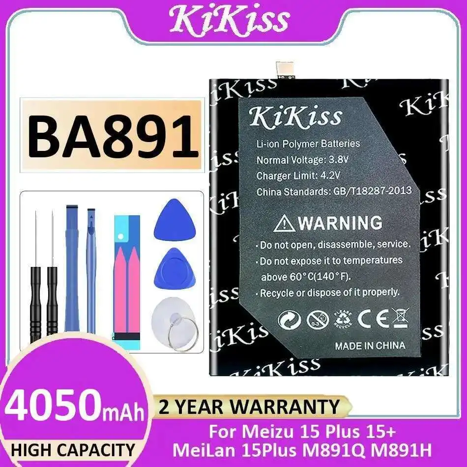

4050Mah For Meizu 15 Plus 15+ Meilan 15Plus M891Q M891H High Performance Capacity Mobile Phone Battery BA891
