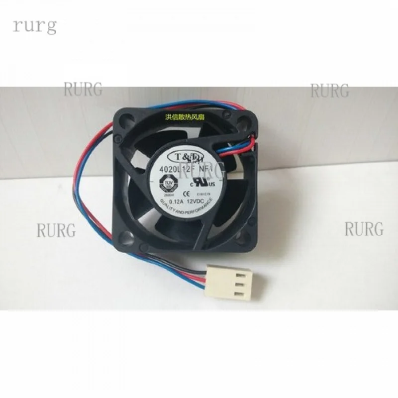 

L 1 PCS for T&T fan 4020L12F NF1 DC12V 0.12A 4020 4CM 3 wire cooling fan