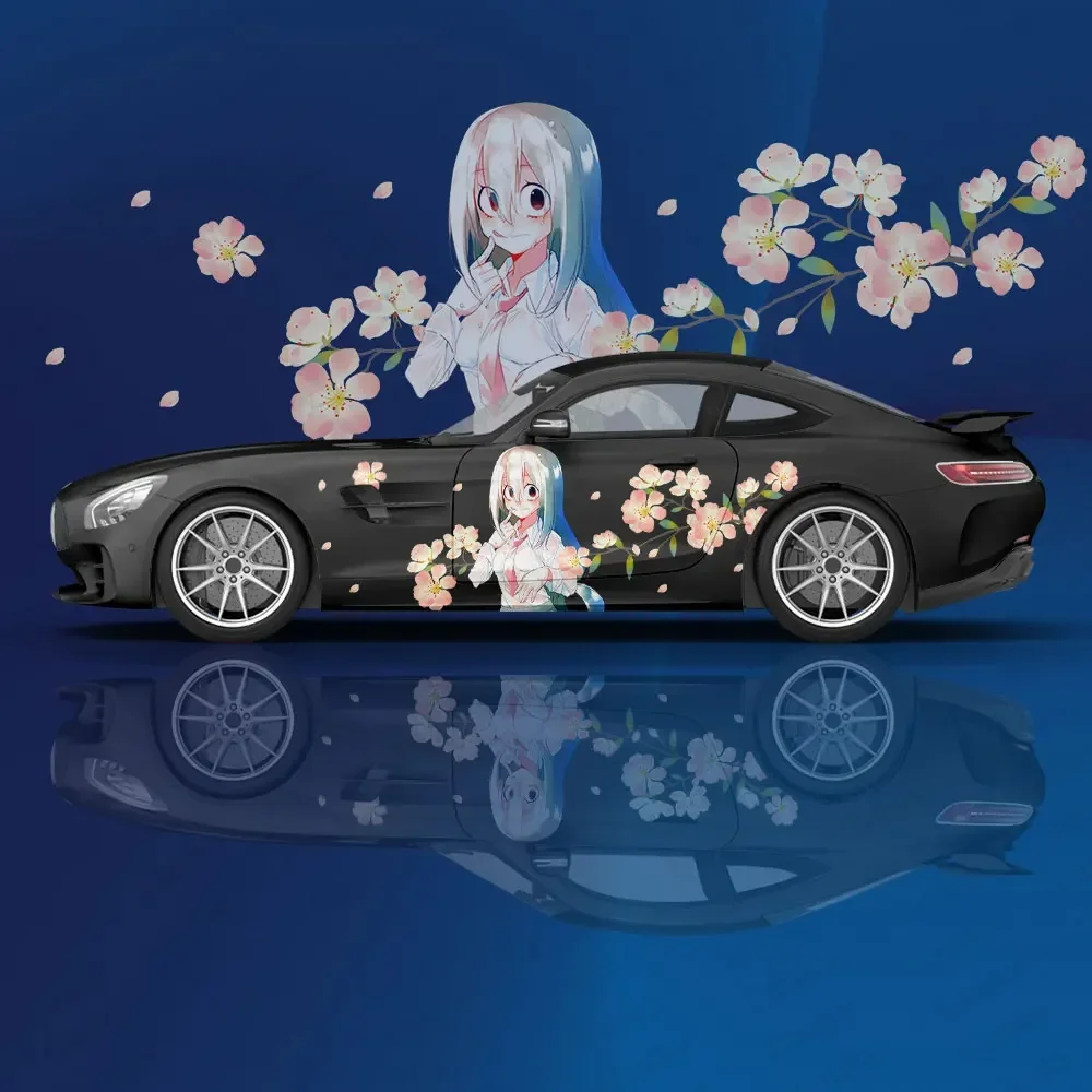 

My Hero Academia Asui Tsuyu животное автомобильная наклейка защитная пленка виниловая гоночная боковая графика аксессуары аэрозольная краска авто наклейки