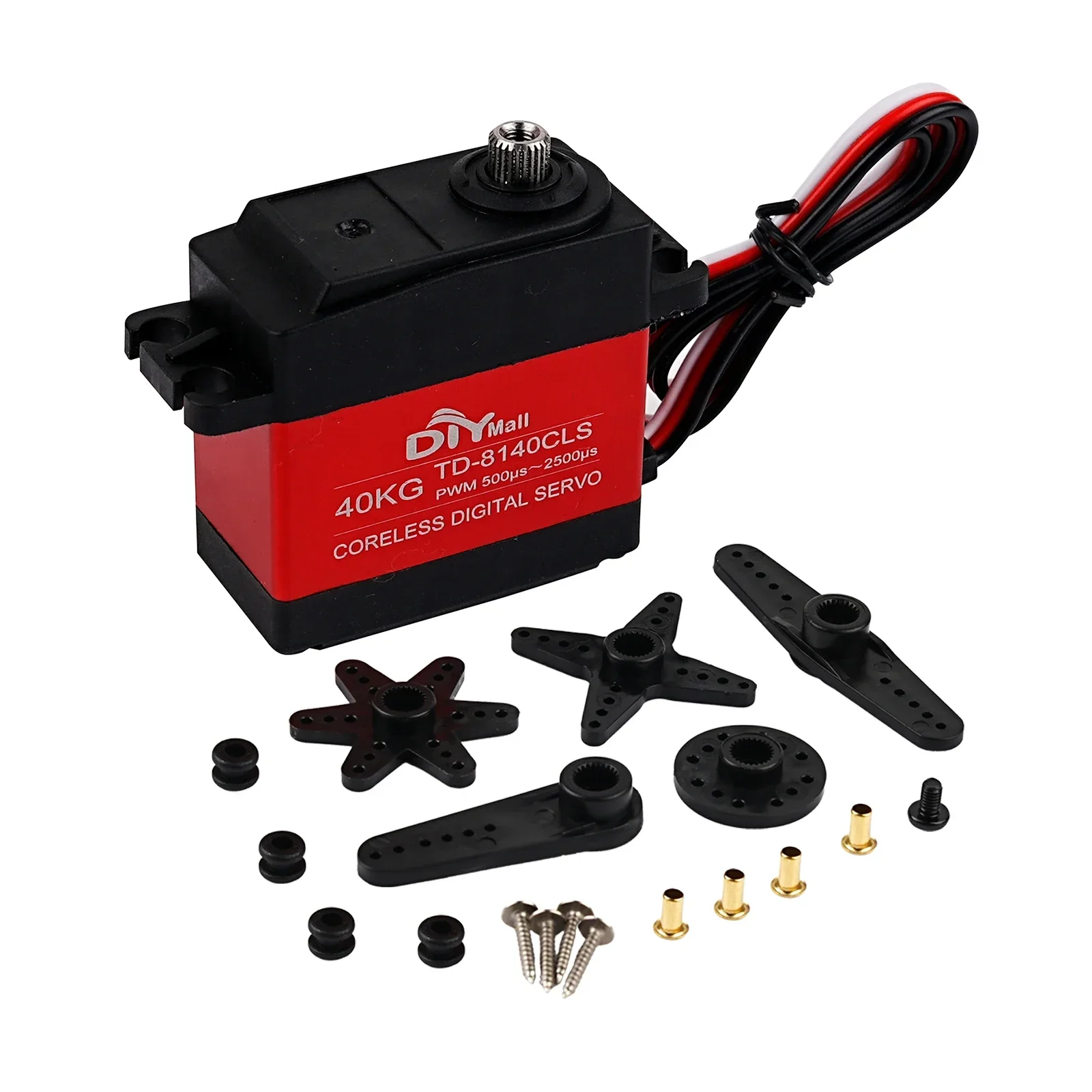 40KG RC Servo 180/270/360 Gradi Coreless Metal Gears PWM Servomotori Digitali Motore TD-8140CLS Per 1/8 1/10 Bilancia Auto Veicolo