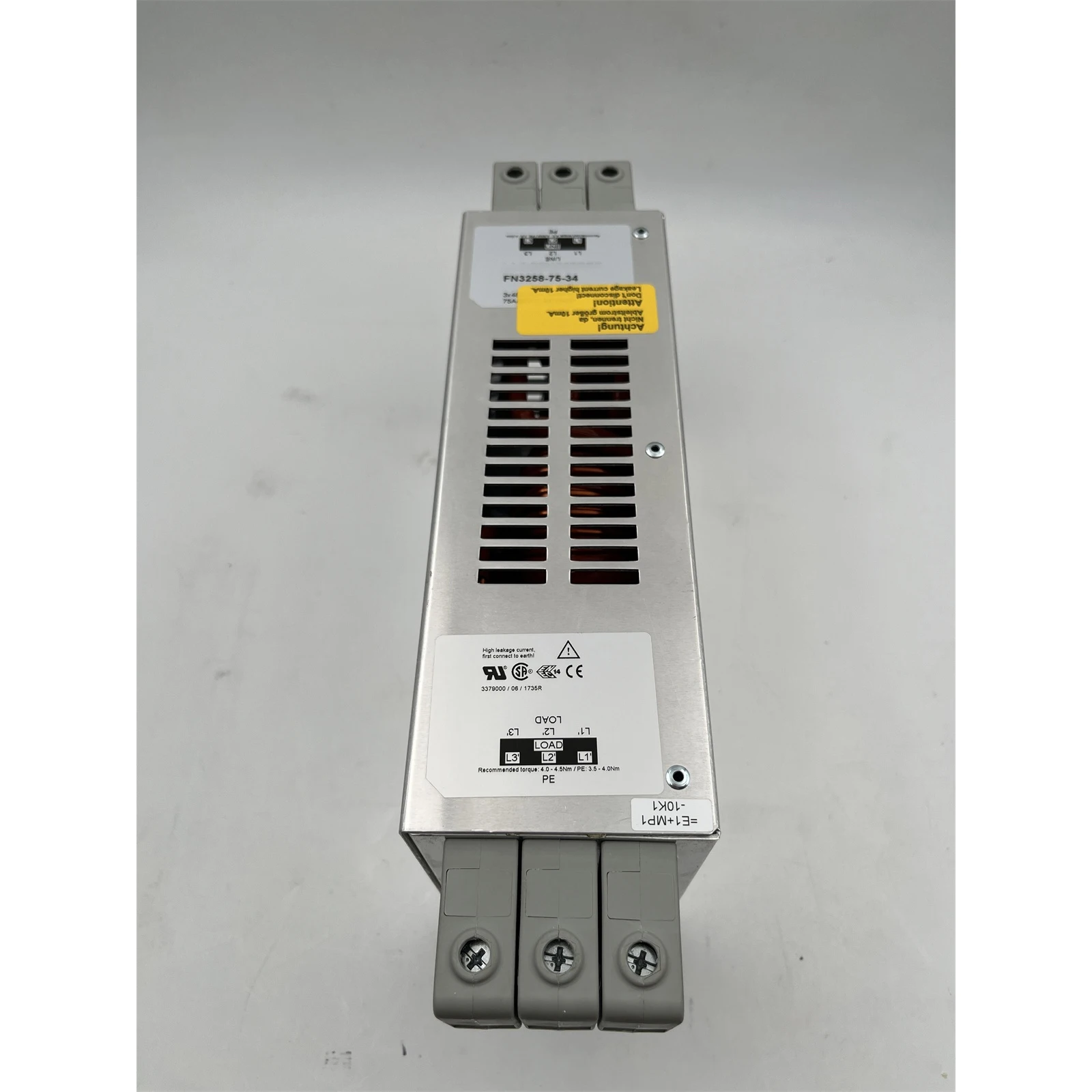 

Ультракомпактный фильтр EMC/RFI FN3258-75-34 3-фазный фильтр