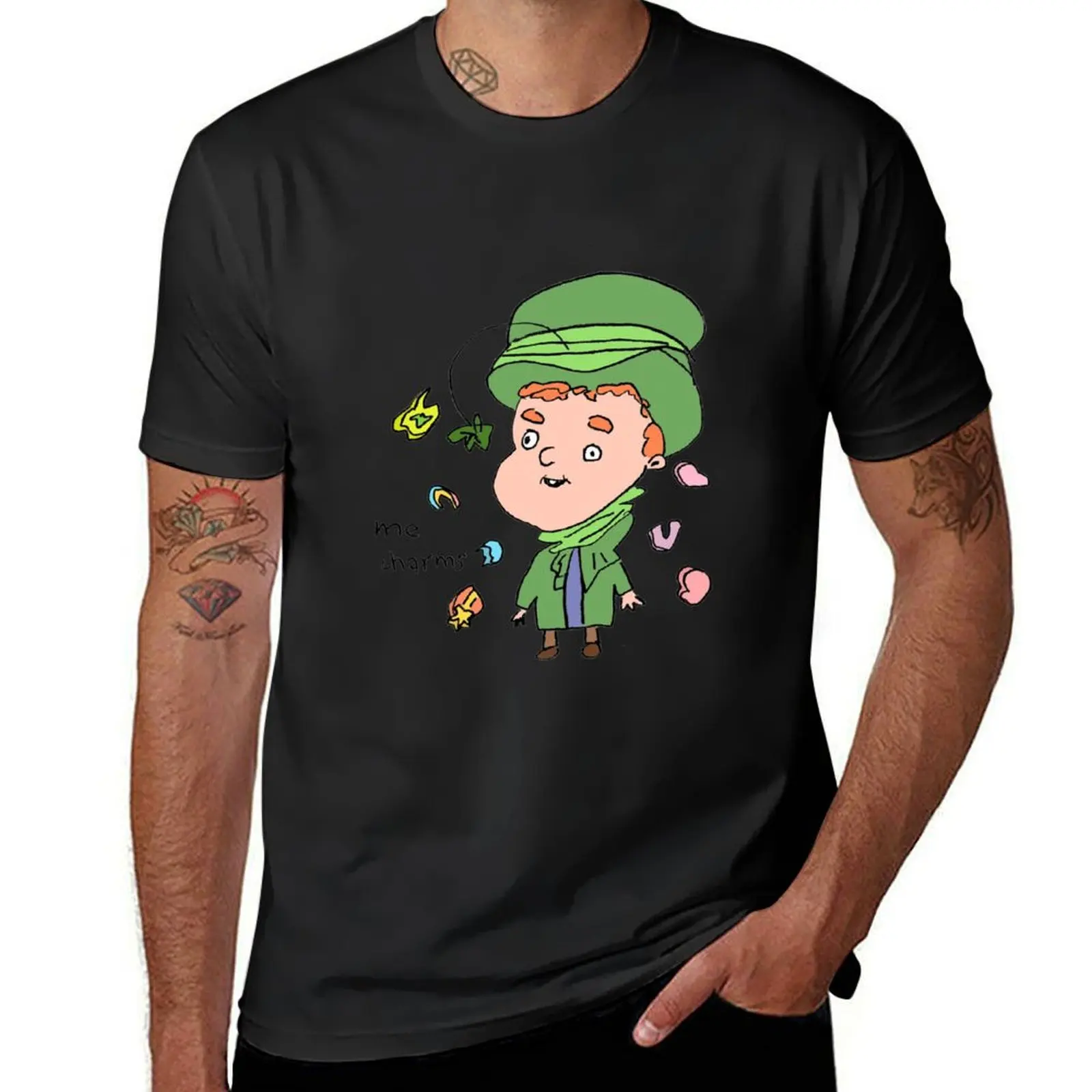 

cursed lucky charms guy T-Shirt tees for a boy men clothes